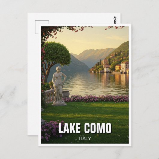 Comomeer Italië Reizen Briefkaart (Voorkant / Achterkant)