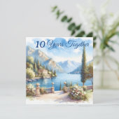 Comomeer Italië Romantische vakantie Jubileum Gift Kaart (Staand voorkant)