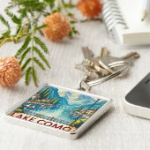 Comomeer Italië tinteken Sleutelhanger (Zijkant)