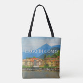  Comomeer Italië Travel Poster Tote Bag (Achterkant)