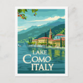 Comomeer Italië Vintage Beroemde Reisplaats Briefkaart (Voorkant)
