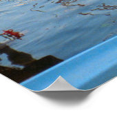 Comomeer, traditionele meerboot in de jachthaven poster (Hoek)