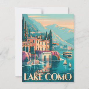 Comomeer-Vintage Briefkaart