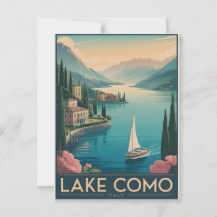 Comomeer-Vintage Briefkaart