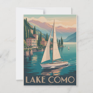 Comomeer-Vintage Briefkaart
