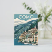 Comomeer Vintage Reizen Briefkaart (Staand voorkant)