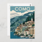 Comomeer Vintage Reizen Briefkaart (Voorkant / Achterkant)