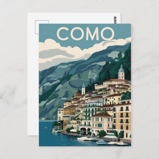 Comomeer Vintage Reizen Briefkaart (Voorkant / Achterkant)