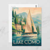 Comomeer waterverf briefkaart (Voorkant / Achterkant)