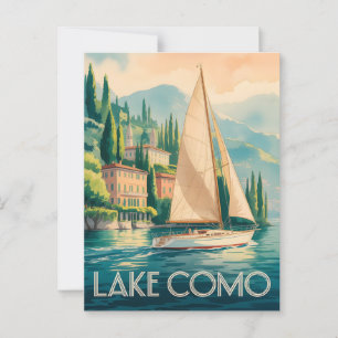 Comomeer waterverf briefkaart