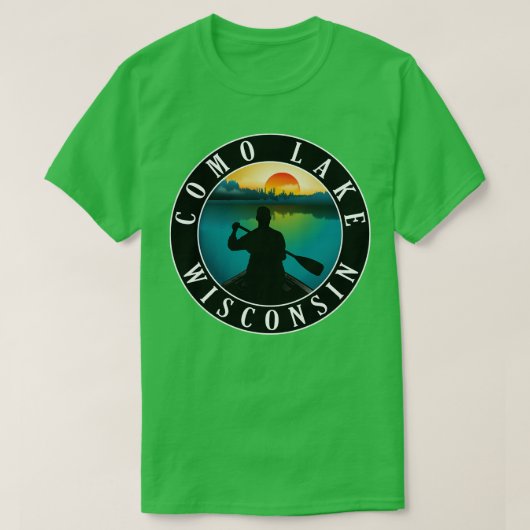 Comomeer Wisconsin Kanoën T-shirt (Design voorkant)