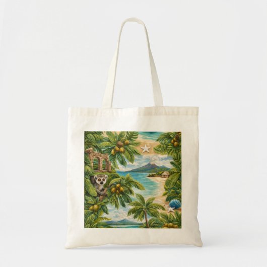 Comoren Eilanden Tropisch Strand Reizen Tote Bag (Voorkant)