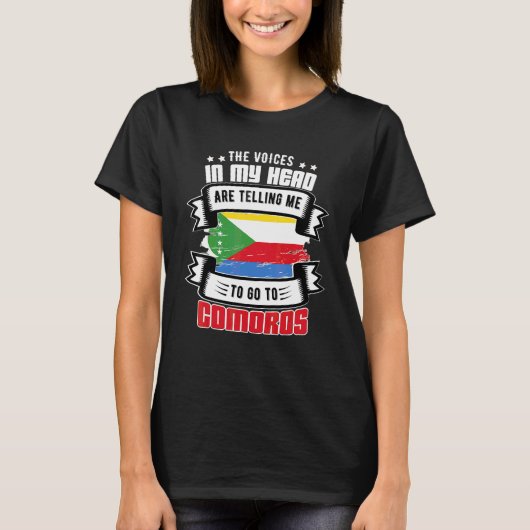 Comoren in mijn hoofd t-shirt (Voorkant)