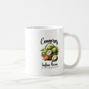 Comoren Kokosnoot Indische Oceaan Tropisch Eiland Koffiemok