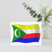 Comoren Vlag Ansichtkaart Briefkaart (Staand voorkant)