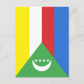 Comoren vlag briefkaart (Voorkant)