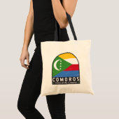 Comoren vlag embleem noodlijdende Vintage Tote Bag (Voorkant (product))