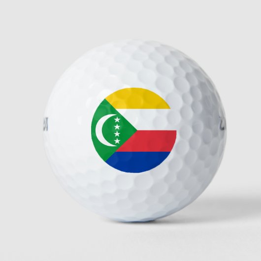 Comoren vlag golfballen (Voorkant)