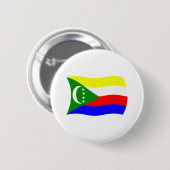 Comoren Vlag Knop Ronde Button 5,7 Cm (Voorkant /achterkant)