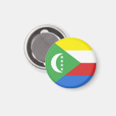 Comoren vlag magneet (Voorkant / Achterkant)
