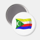Comoren Vlag Magneet (Voorkant / Achterkant)