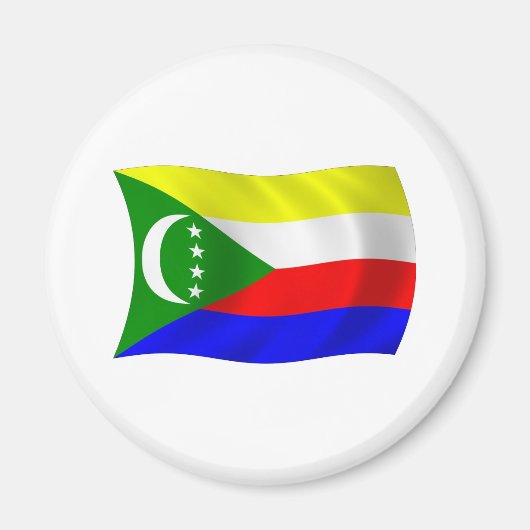 Comoren Vlag Magneet (Voorkant)