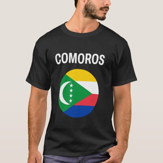 Comoren Vlag Modern T-shirt (Voorkant)