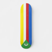 Comoren vlag persoonlijk skateboard (Voorkant)