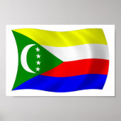 Comoren Vlag Poster Print (Voorkant)