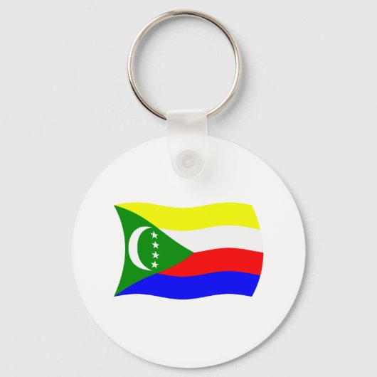 Comoren Vlag Sleutelhanger (Voorkant)
