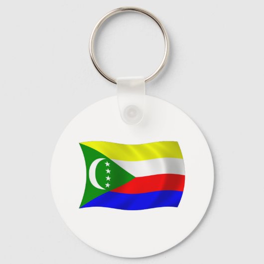 Comoren Vlag Sleutelhanger (Voorkant)