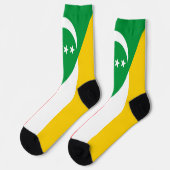 Comoren vlag sokken (Links)