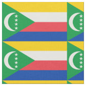 Comoren vlag stof (Close Up)