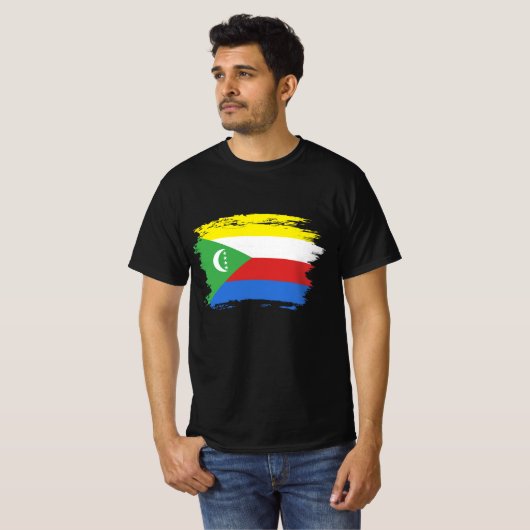 Comoren vlag t-shirt (Voorkant volledig)