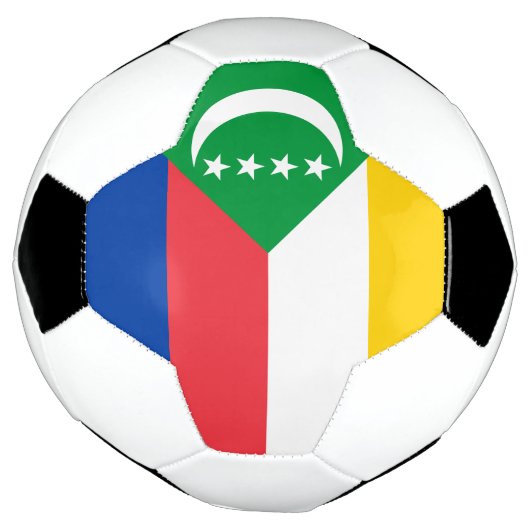 Comoren vlag voetbal (Gedraaid)