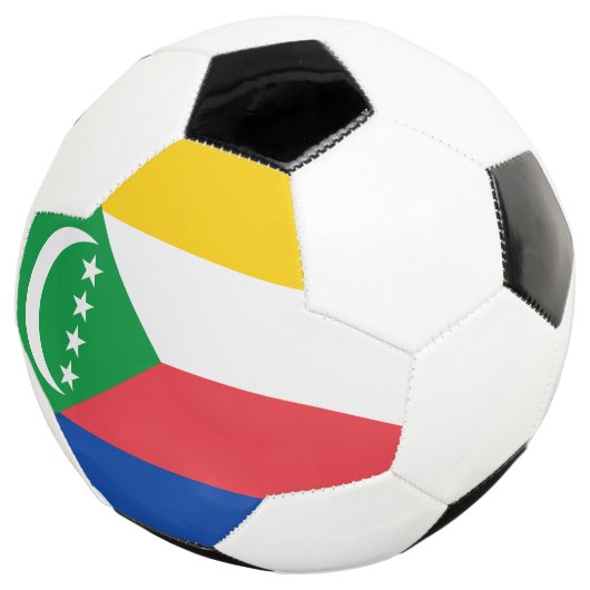 Comoren vlag voetbal (Drie kwart)