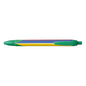 Comoren Vlag Zwarte Inkt Pen (Achterkant)