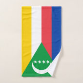 Comorese vlag bad handdoek (Handdoek)