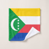 Comorese vlag bad handdoek (Wasdoekje)
