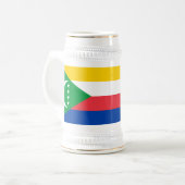 Comorese vlag bierpul (Voorkant links)
