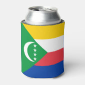 Comorese vlag blikjeskoeler (Blikje Voorkant)