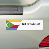 Comorese vlag bumpersticker (Op auto)