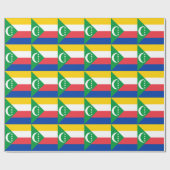 Comorese vlag cadeaupapier (Vlak)
