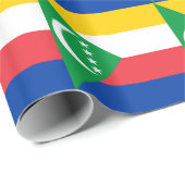 Comorese vlag cadeaupapier (Rol Hoek)