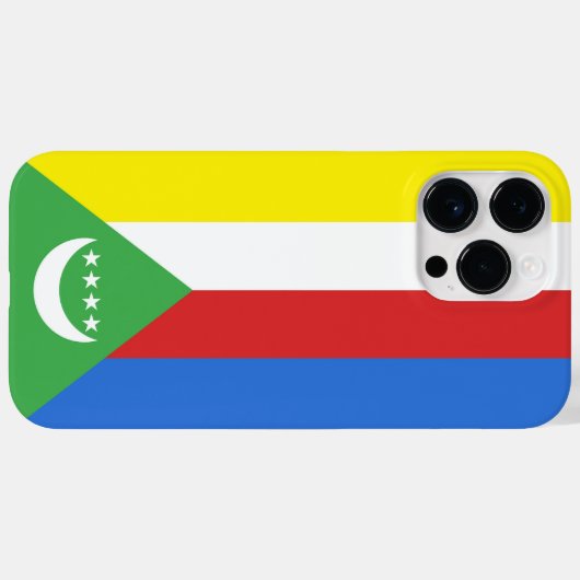 Comorese vlag Case-Mate iPhone case (Achterkant (horizontaal))