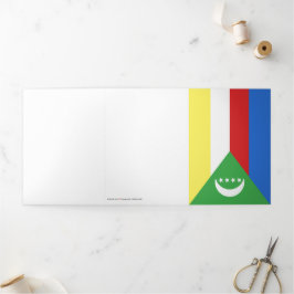 Comorese vlag drieluik kaart