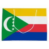 Comorese vlag groot cadeauzakje (Voorkant)