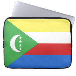 Comorese vlag laptop sleeve