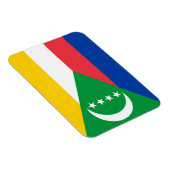 Comorese vlag magneet (Rechterzijde)