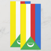 Comorese vlag menu (Voorkant / Achterkant)